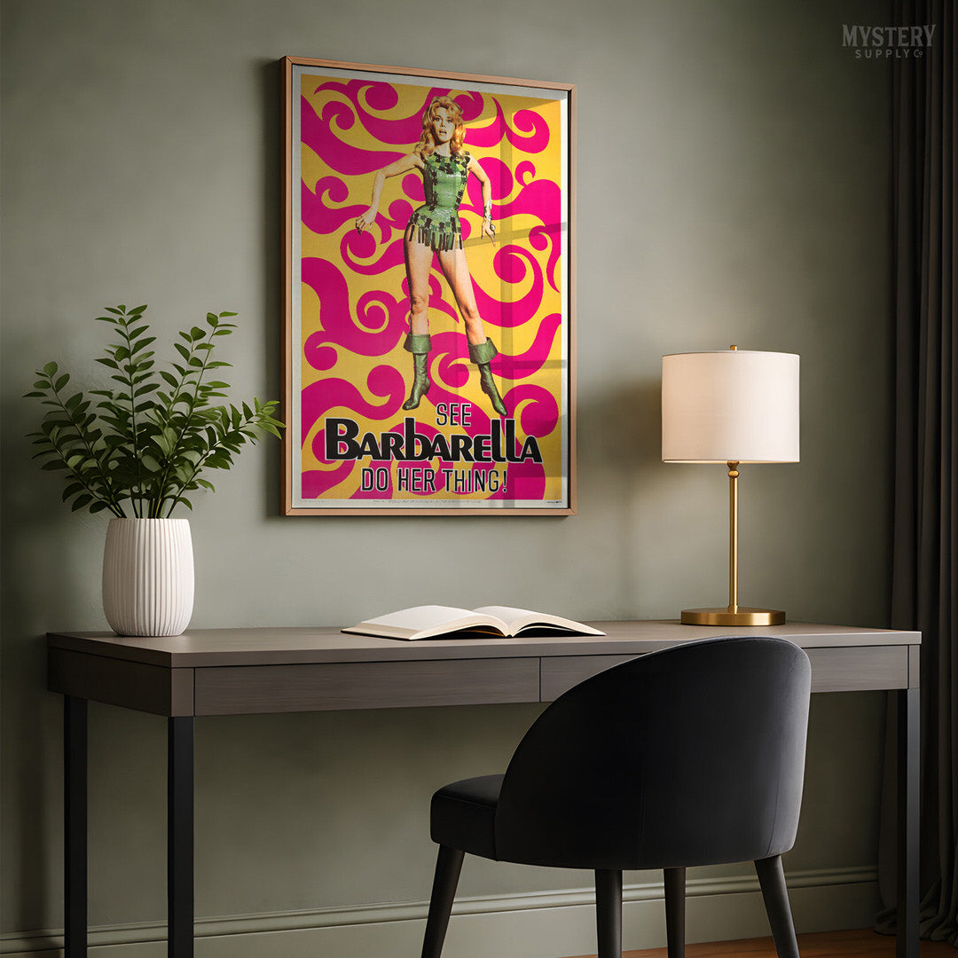 Barbarella Psychedelic 1968 Poster