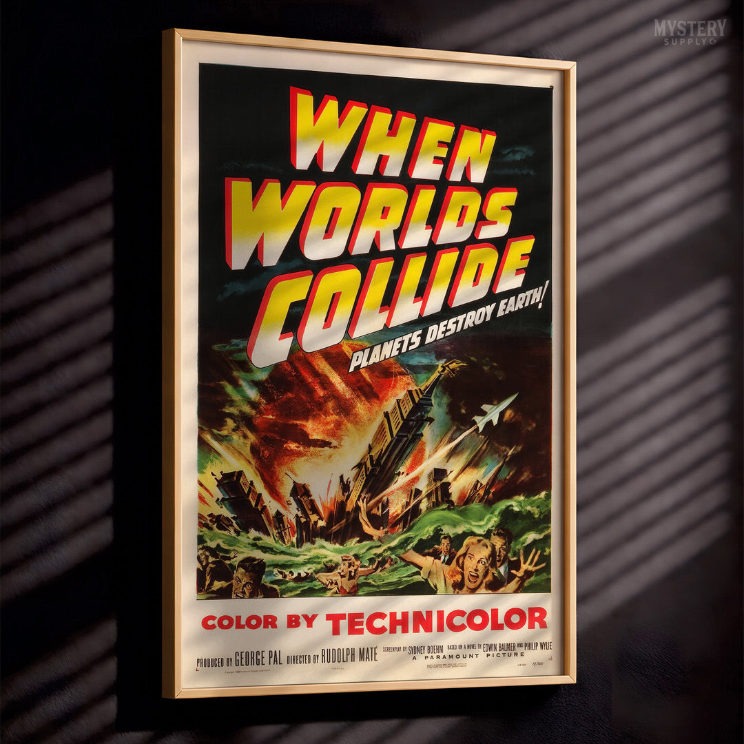 When Worlds Collide 1951 Science Fiction Movie Poster
