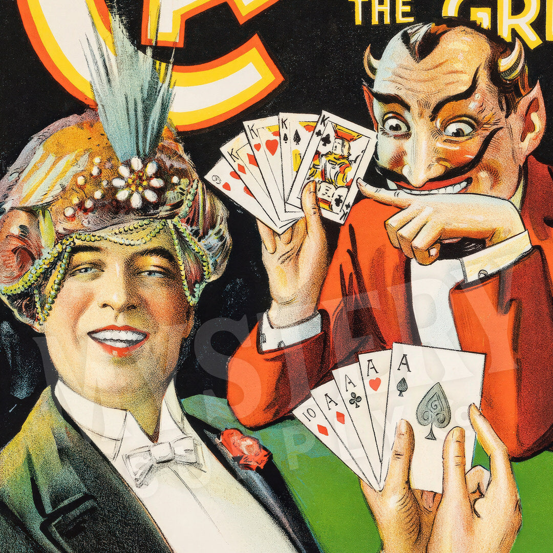 Carter Beats the Devil 1927 vintage magic poster reproduction wall decor art print from Mystery Supply Co. @mysterysupplyco