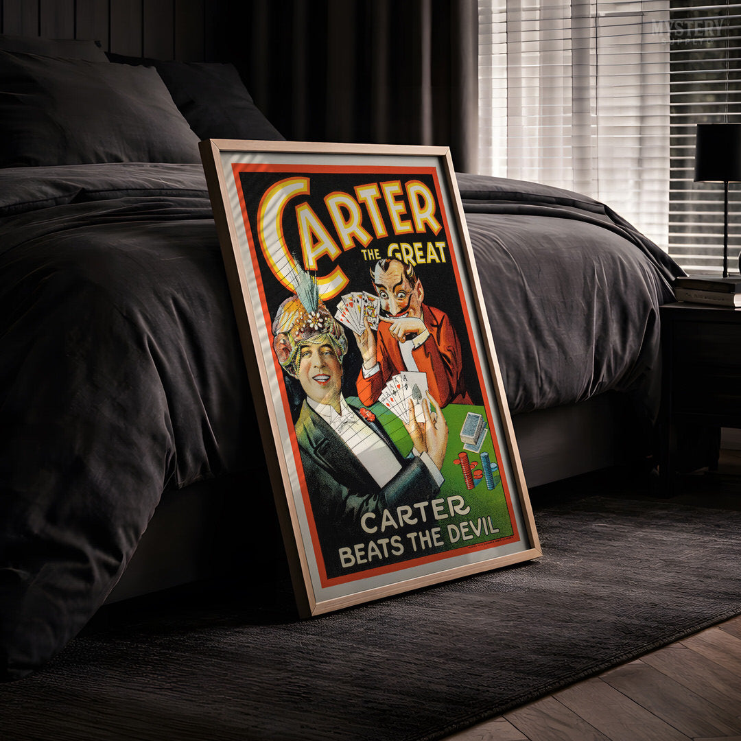 Carter Beats the Devil 1927 Vintage Magic Poster – Mystery Supply Co.