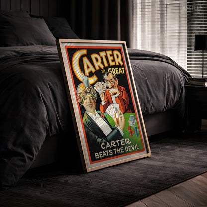 Carter Beats the Devil 1927 Vintage Magic Poster