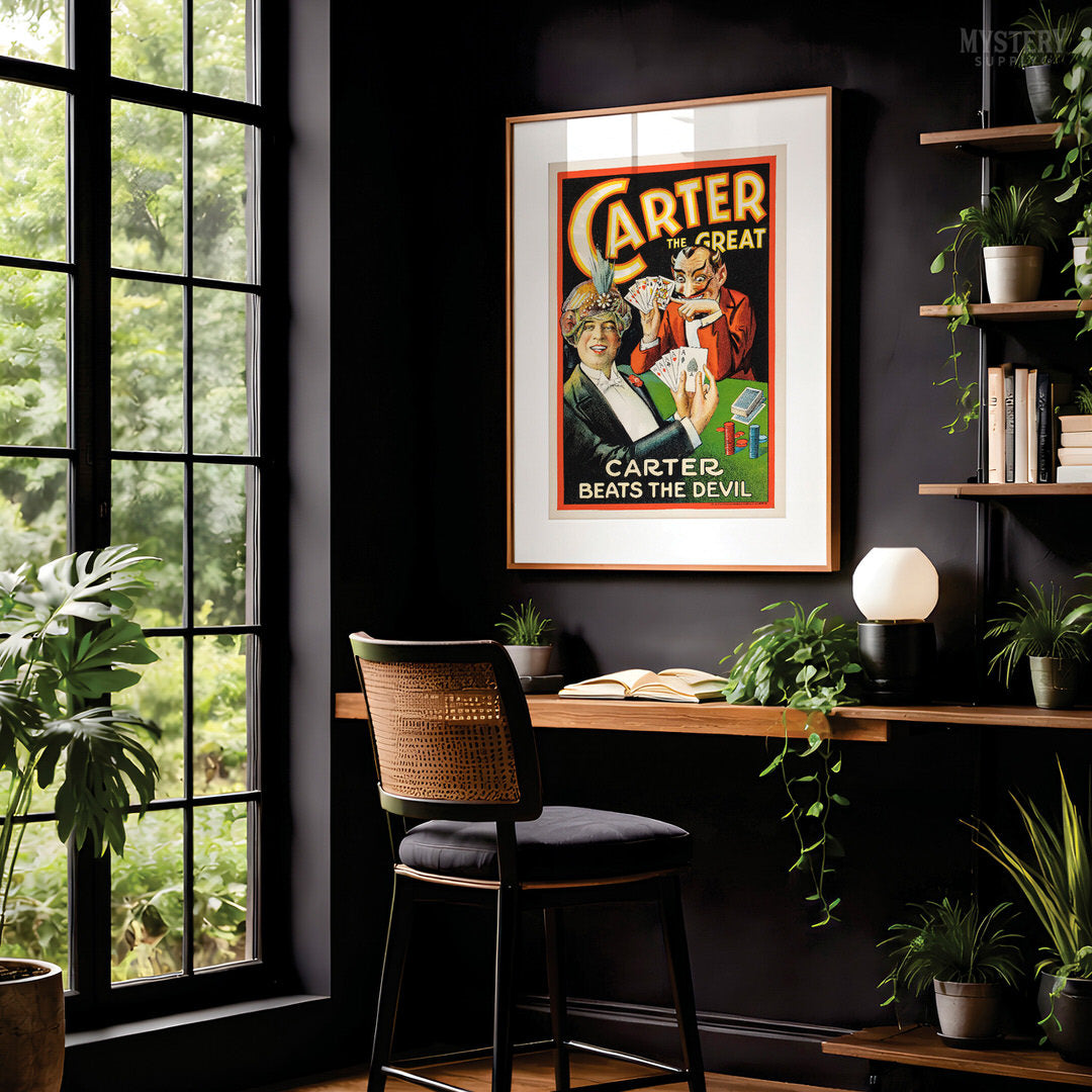 Carter Beats the Devil 1927 Vintage Magic Poster