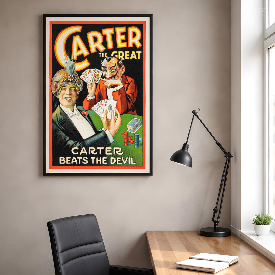 Carter Beats the Devil 1927 Vintage Magic Poster