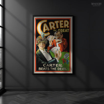 Carter Beats the Devil 1927 Vintage Magic Poster