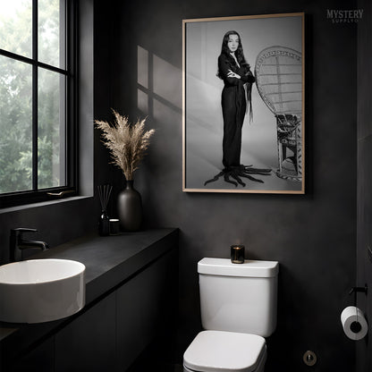 Morticia Addams Standing Pose Witch Photo