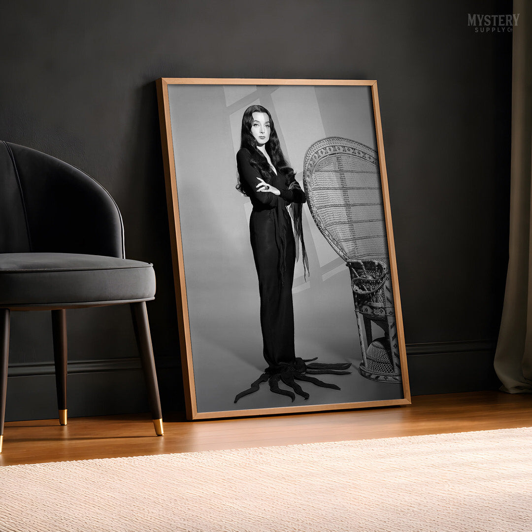 Morticia Addams Standing Pose Witch Photo