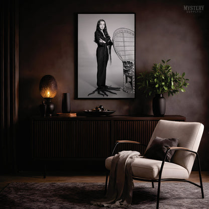 Morticia Addams Standing Pose Witch Photo