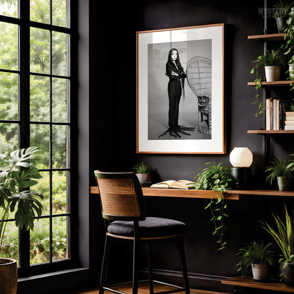 Morticia Addams Standing Pose Witch Photo
