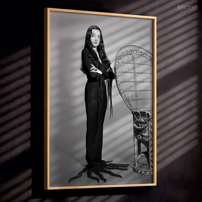 Morticia Addams Standing Pose Witch Photo