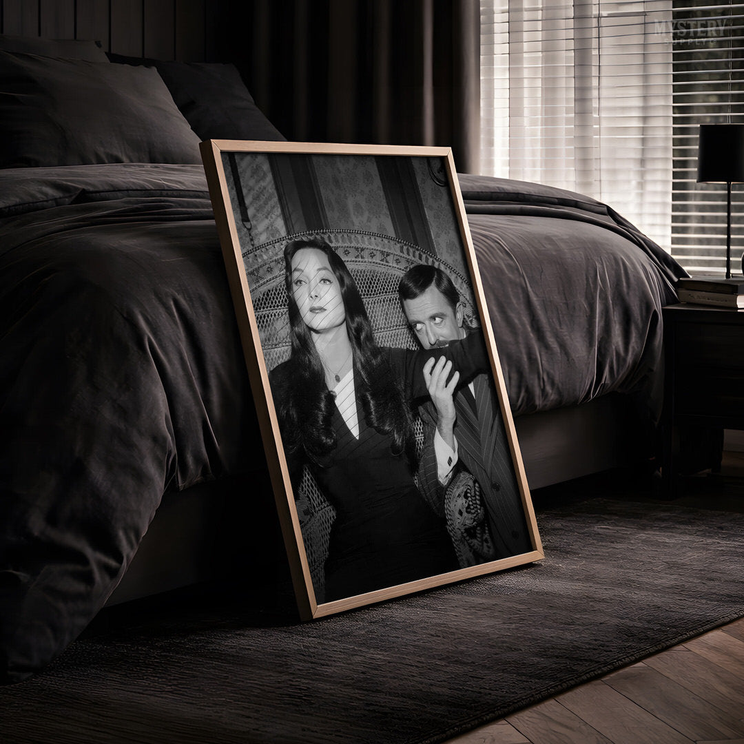 Morticia and Gomez 1960s Addams Family Photo