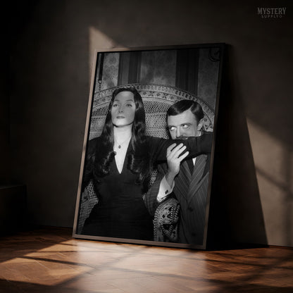 Morticia and Gomez 1960s Addams Family Photo