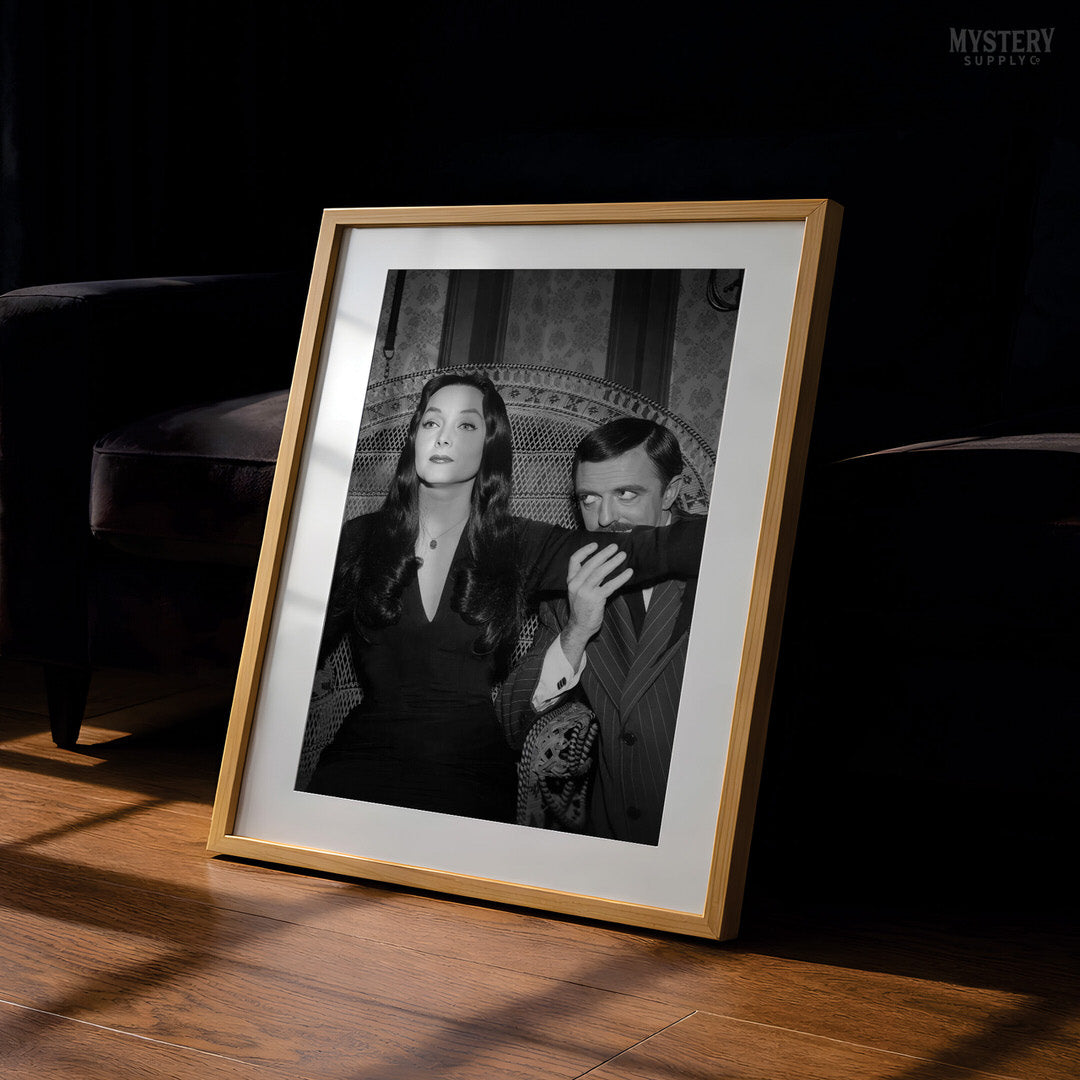 Morticia and Gomez 1960s Addams Family Photo