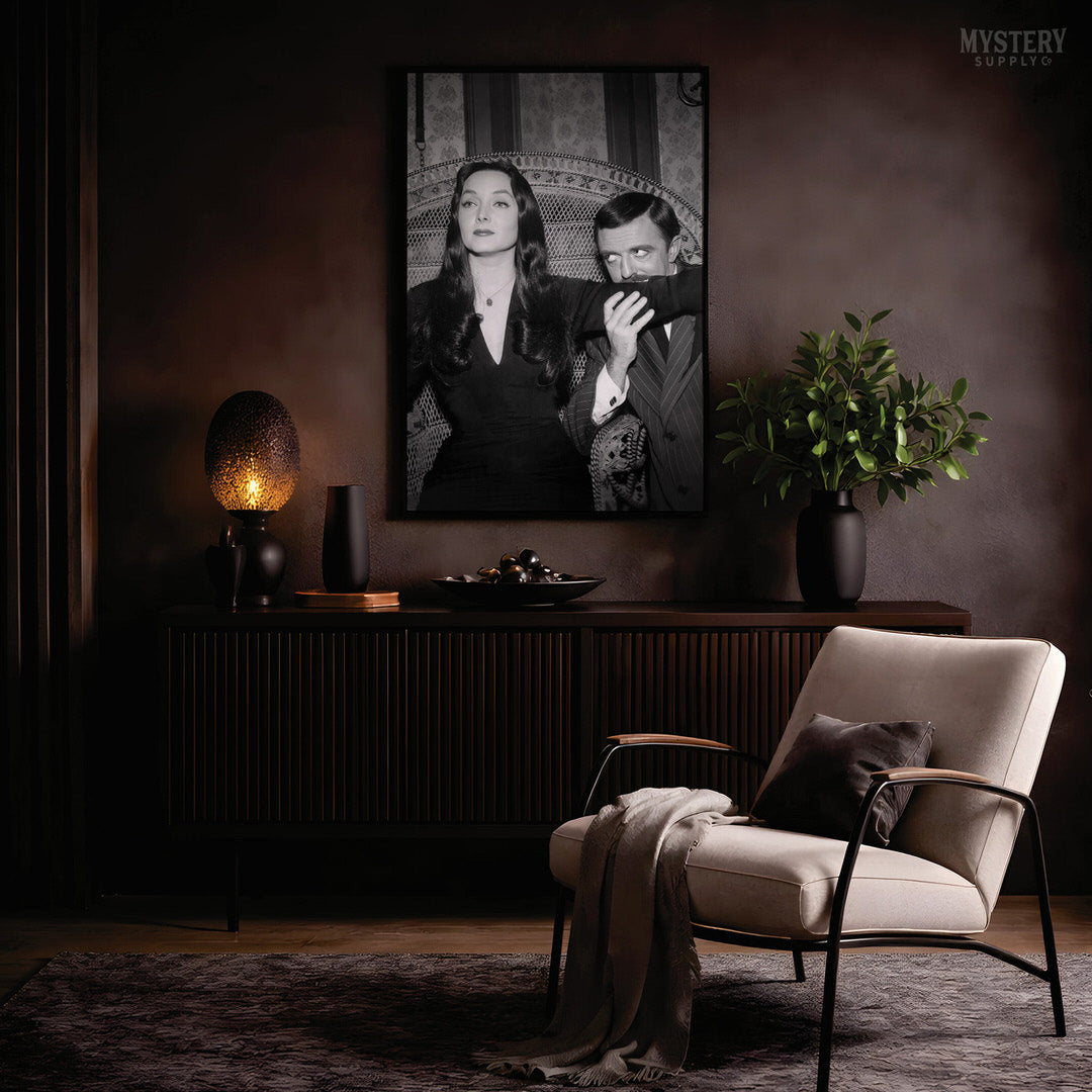 Morticia and Gomez 1960s Addams Family Photo