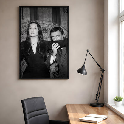 Morticia and Gomez 1960s Addams Family Photo