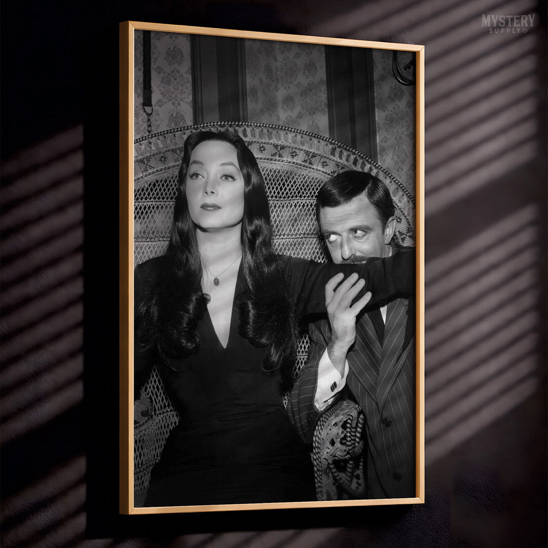 Morticia and Gomez 1960s Addams Family Photo
