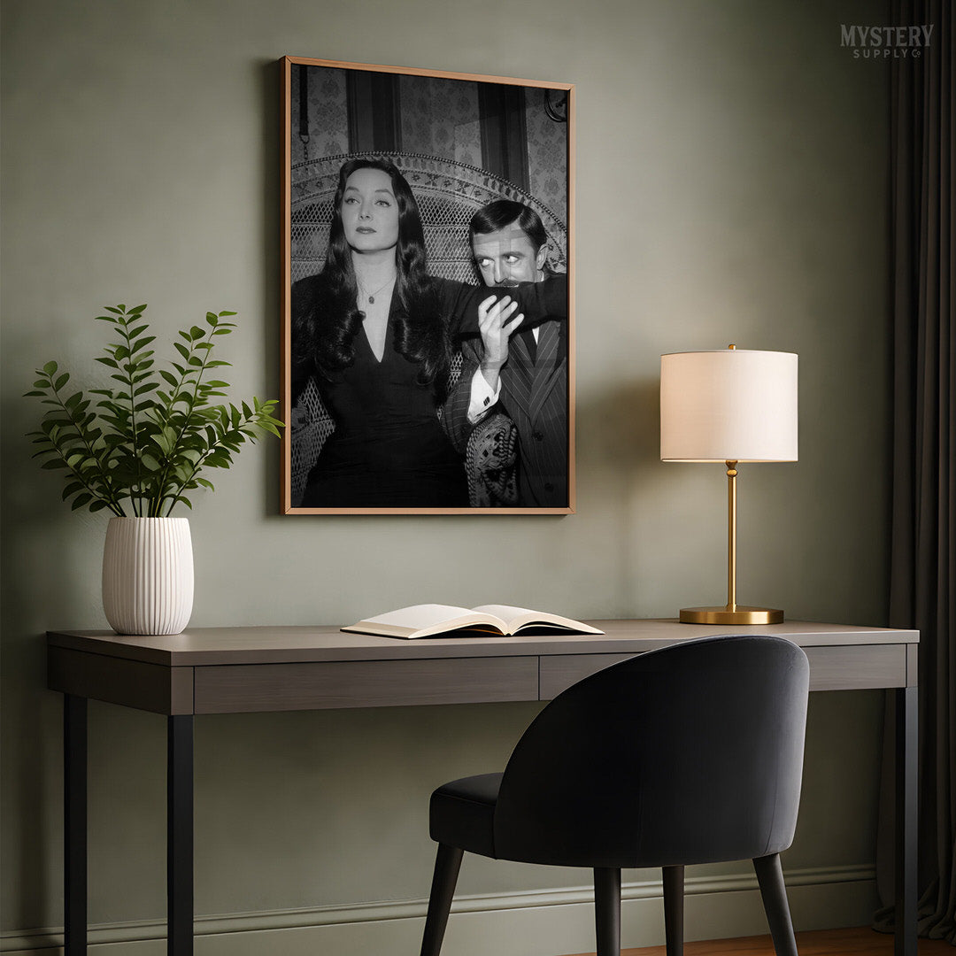 Morticia and Gomez 1960s Addams Family Photo