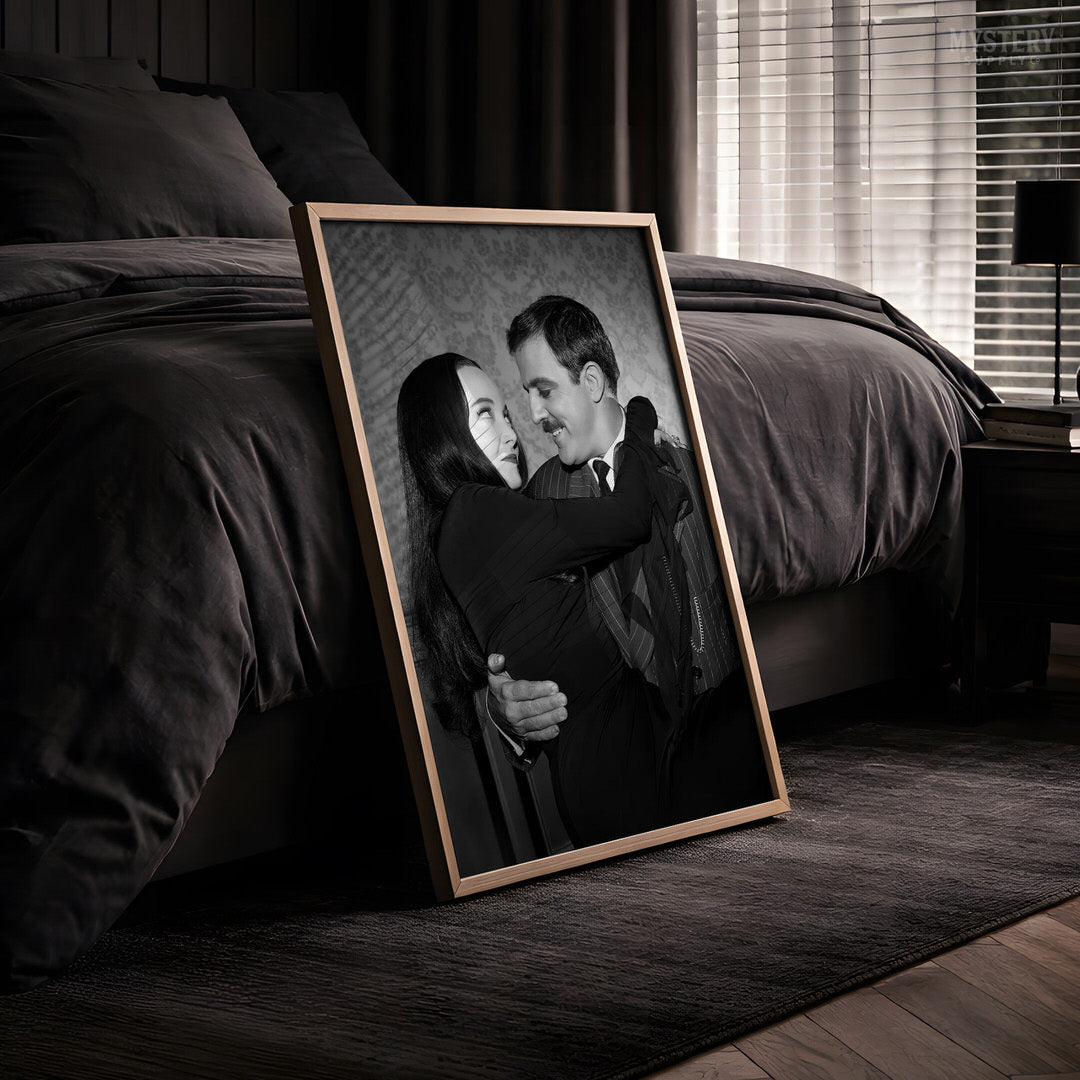Gomez Holding Morticia 1960s Addams Family Photo