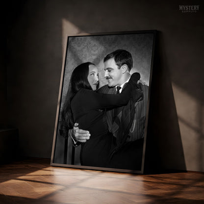 Gomez Holding Morticia 1960s Addams Family Photo