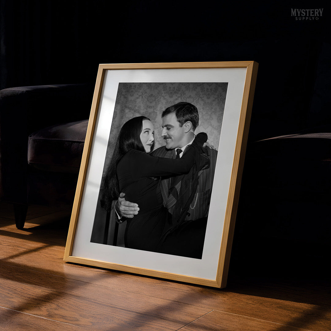 Gomez Holding Morticia 1960s Addams Family Photo