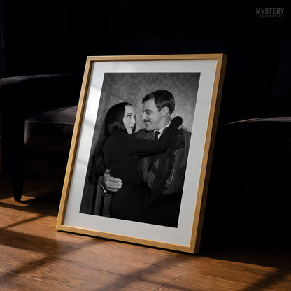 Gomez Holding Morticia 1960s Addams Family Photo