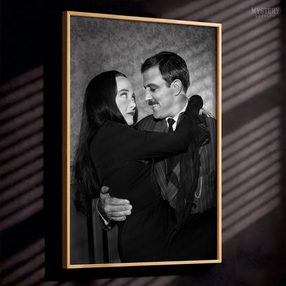Gomez Holding Morticia 1960s Addams Family Photo