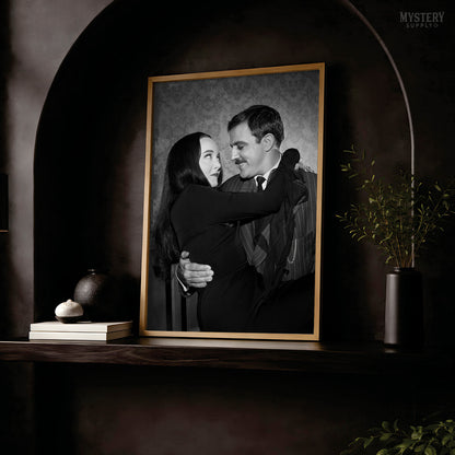 Gomez Holding Morticia 1960s Addams Family Photo