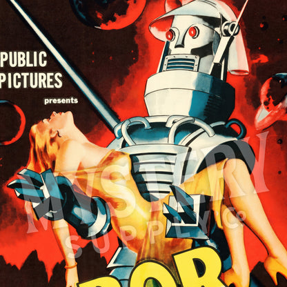 Tobor the Great 1954 Sci-Fi Movie Poster wall decor art print from Mystery Supply Co. @mysterysupplyco