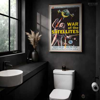 War of the Satellites 1958 Sci-Fi Movie Poster Art Print