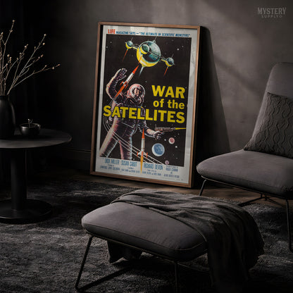 War of the Satellites 1958 Sci-Fi Movie Poster Art Print