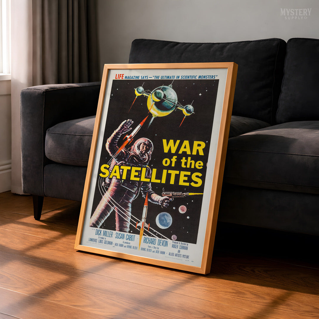 War of the Satellites 1958 Sci-Fi Movie Poster Art Print