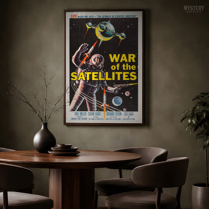 War of the Satellites 1958 Sci-Fi Movie Poster Art Print