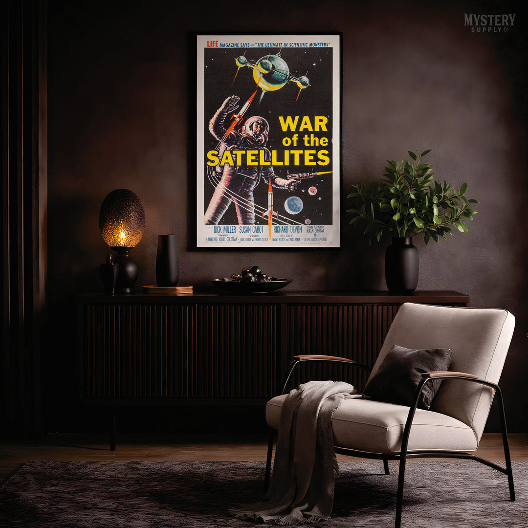 War of the Satellites 1958 Sci-Fi Movie Poster Art Print