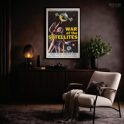War of the Satellites 1958 Sci-Fi Movie Poster Art Print