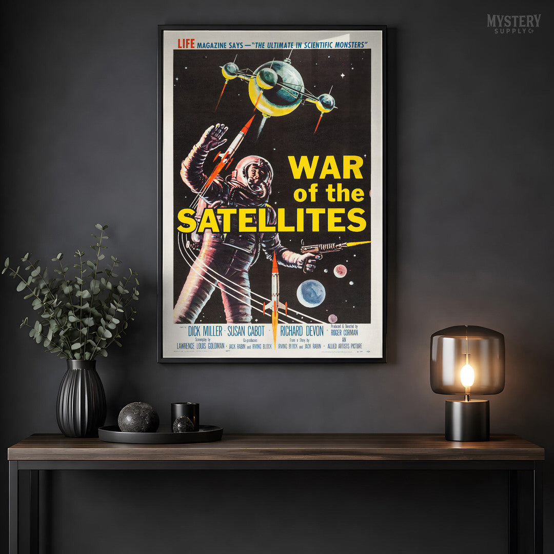 War of the Satellites 1958 Sci-Fi Movie Poster Art Print