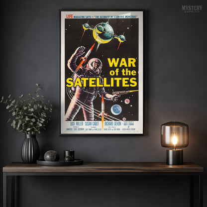 War of the Satellites 1958 Sci-Fi Movie Poster Art Print