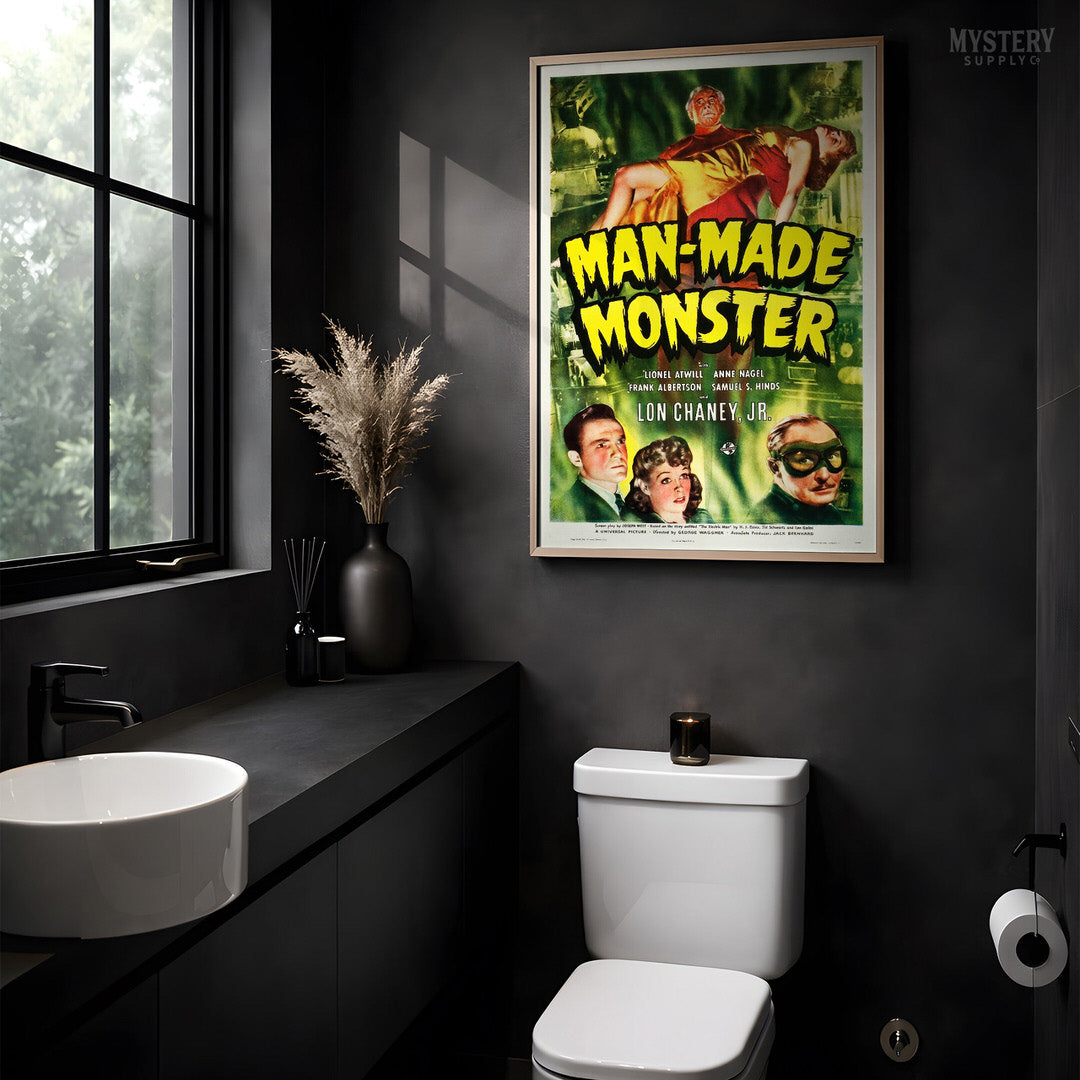 Man-Made Monster Sci-Fi Horror Movie Poster Art Print