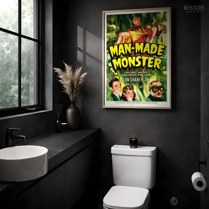 Man-Made Monster Sci-Fi Horror Movie Poster Art Print