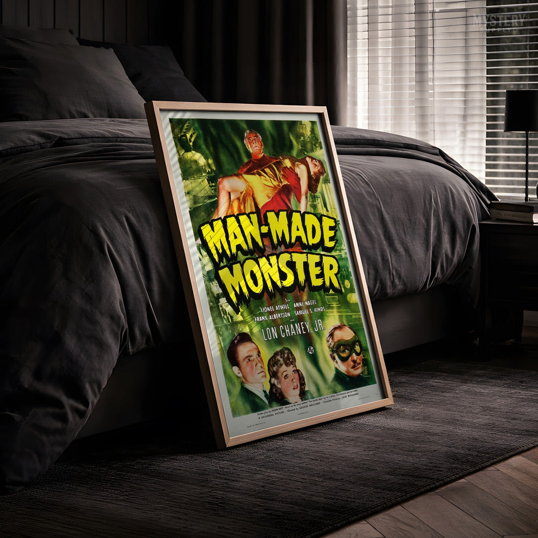 Man-Made Monster Sci-Fi Horror Movie Poster Art Print
