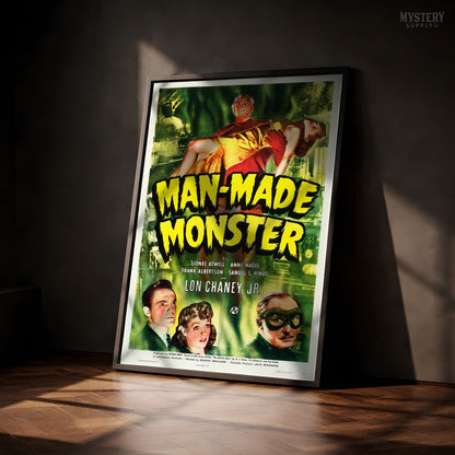 Man-Made Monster Sci-Fi Horror Movie Poster Art Print