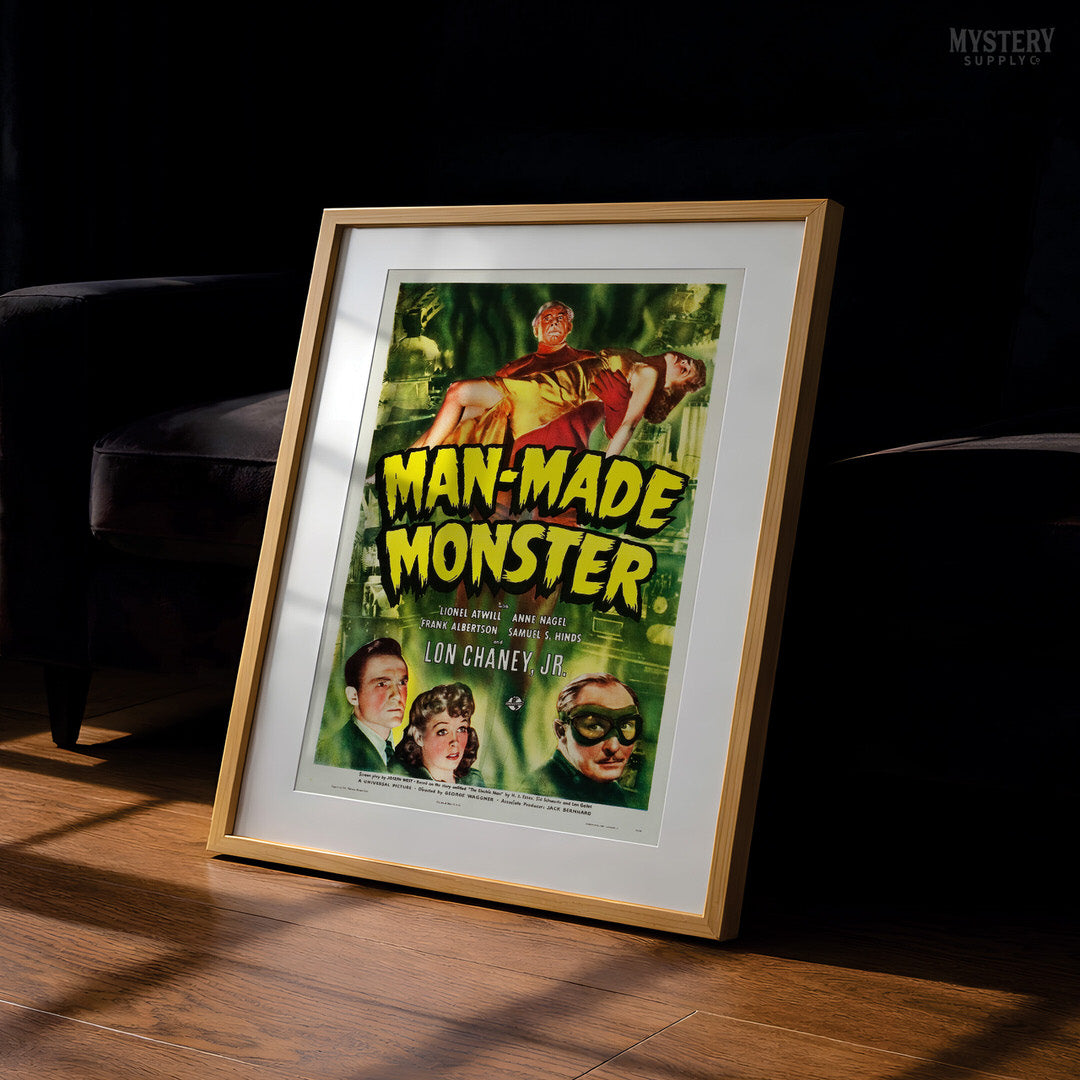 Man-Made Monster Sci-Fi Horror Movie Poster Art Print