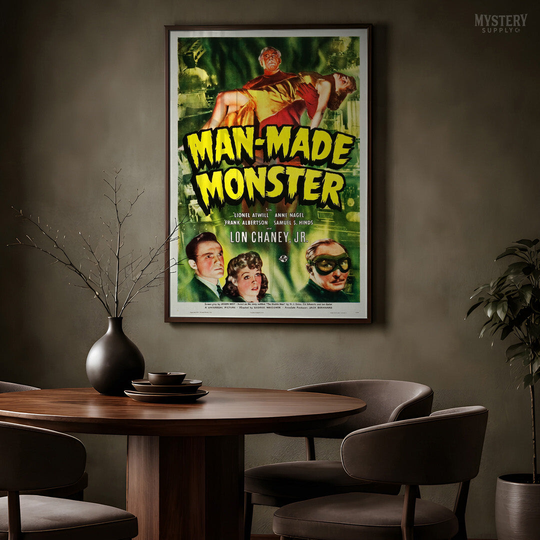 Man-Made Monster Sci-Fi Horror Movie Poster Art Print