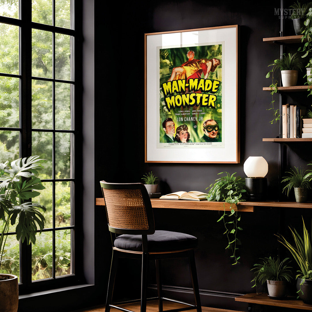 Man-Made Monster Sci-Fi Horror Movie Poster Art Print