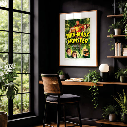Man-Made Monster Sci-Fi Horror Movie Poster Art Print