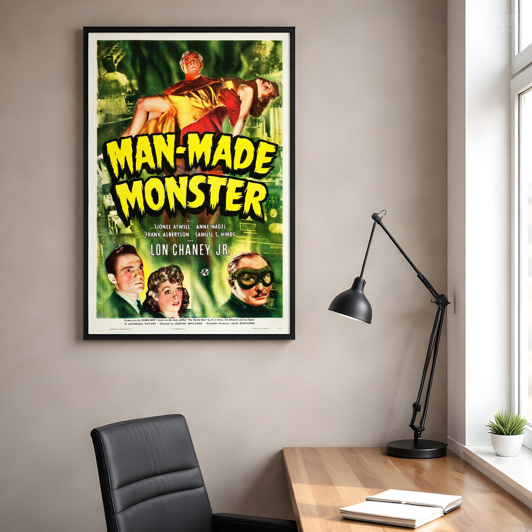 Man-Made Monster Sci-Fi Horror Movie Poster Art Print
