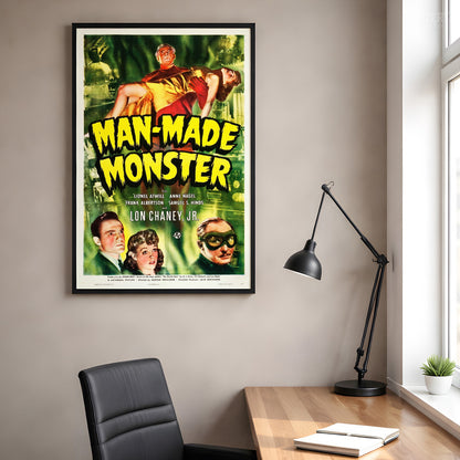 Man-Made Monster Sci-Fi Horror Movie Poster Art Print