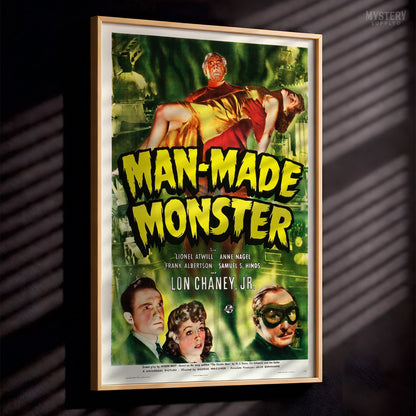 Man-Made Monster Sci-Fi Horror Movie Poster Art Print