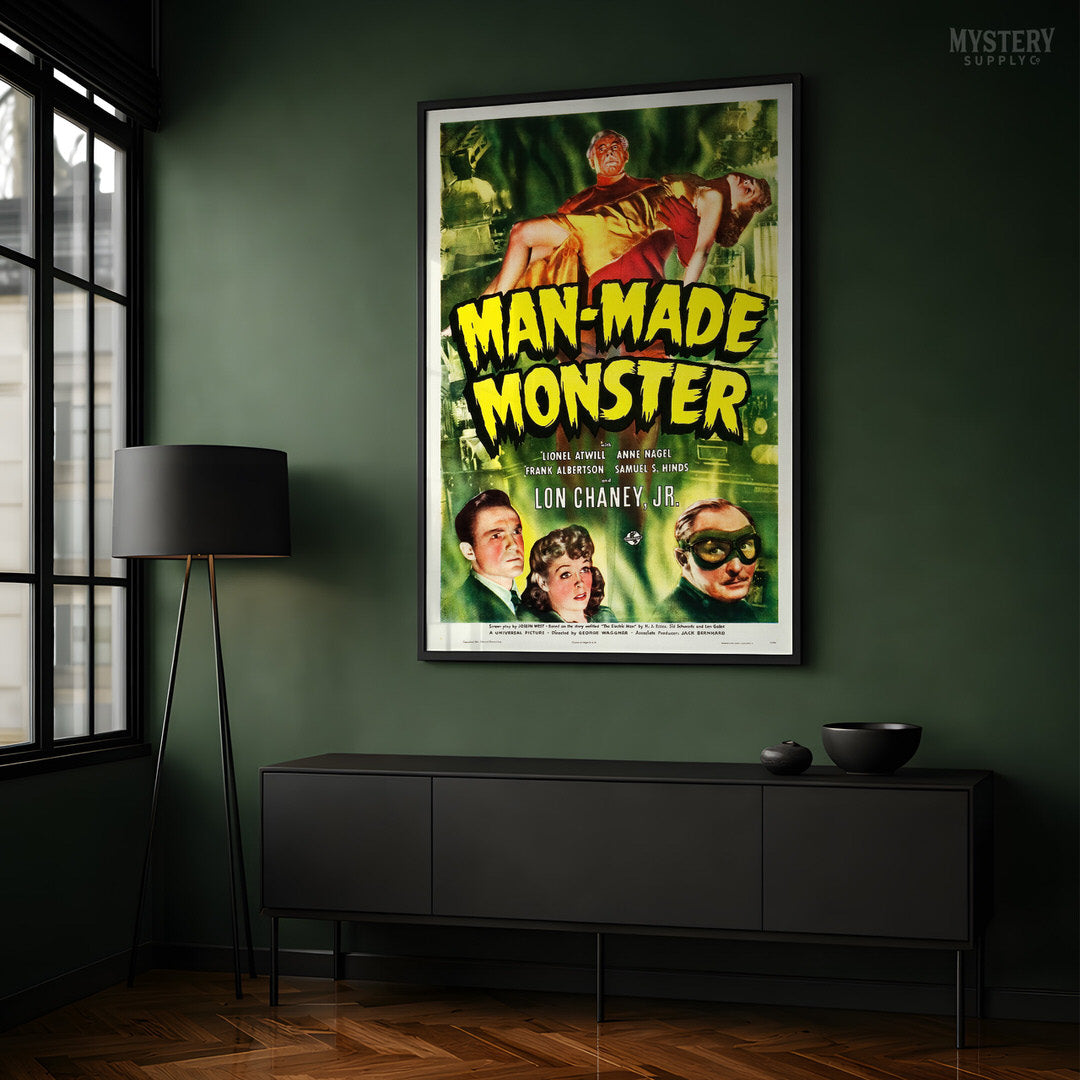Man-Made Monster Sci-Fi Horror Movie Poster Art Print