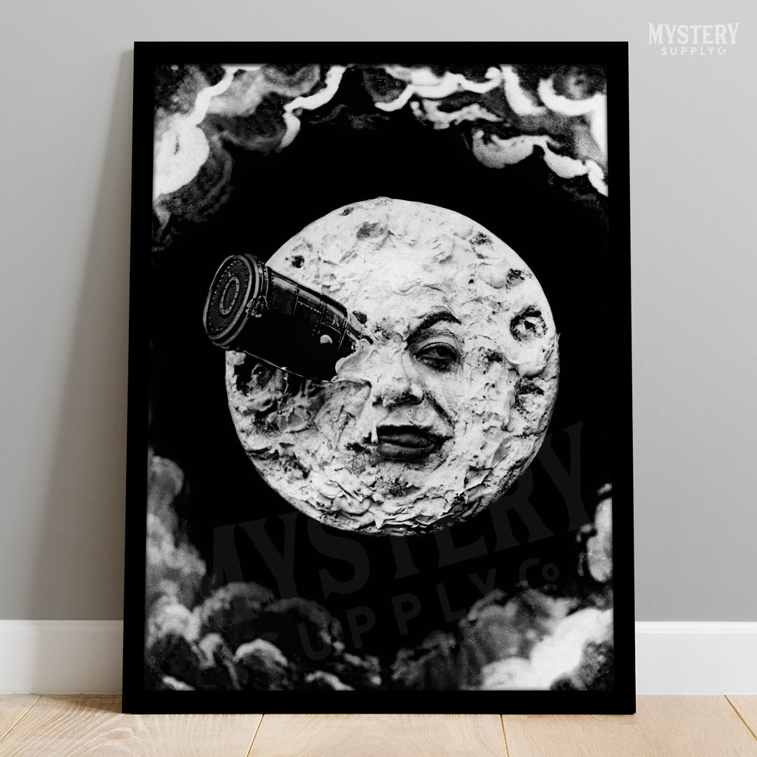 A Trip to the Moon 1902 Sci-Fi Movie Art Print wall decor art print from Mystery Supply Co. @mysterysupplyco