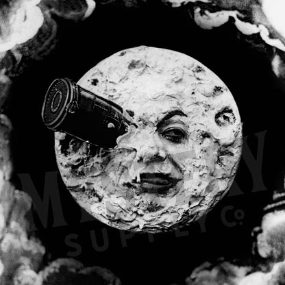 A Trip to the Moon 1902 Sci-Fi Movie Art Print wall decor art print from Mystery Supply Co. @mysterysupplyco