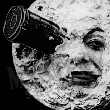 A Trip to the Moon 1902 Sci-Fi Movie Art Print wall decor art print from Mystery Supply Co. @mysterysupplyco